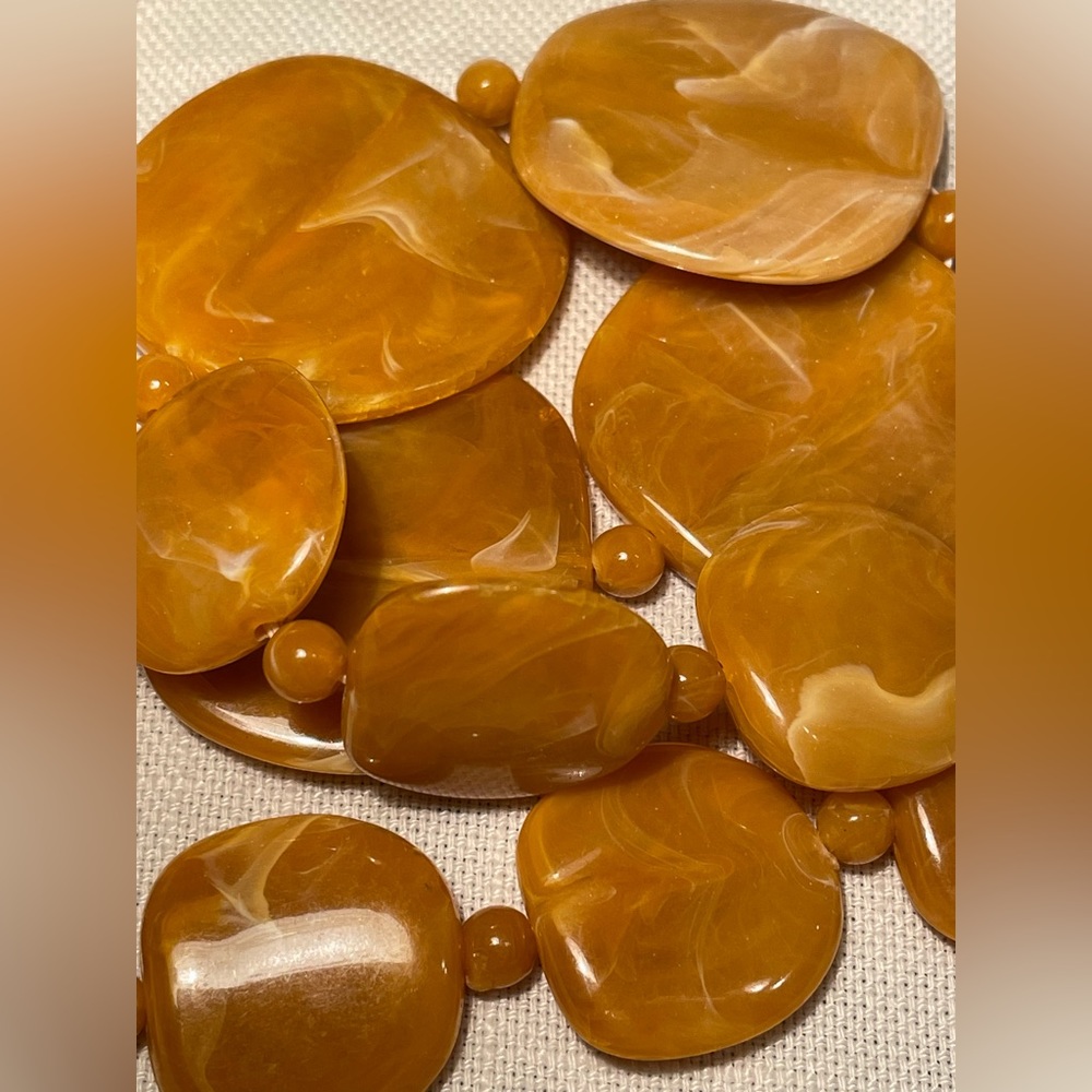 Butterscotch necklace and bracelet set - Picture 2 of 7
